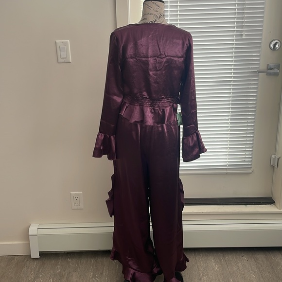 Free People Chasing Love Ruffle Satin - size XS - Picture 10 of 15